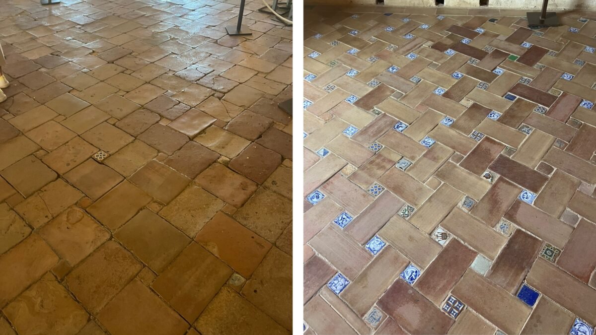 Historische Terracotta-Böden aus Italien und Spanien – rustikal und mit Azulejo-Elementen verziert
