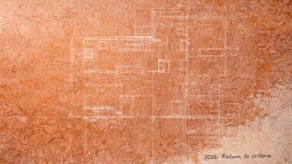 Handgefertigte traditionelle Terracotta Fliesen mit architektonischem Grundriss-Overlay – Trend 2026: Rückkehr der Maßstäbe