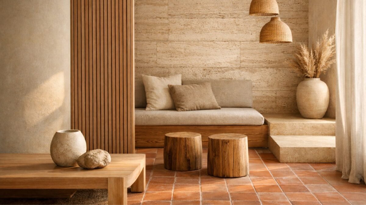 Warm Minimalism and Terracotta Tiles